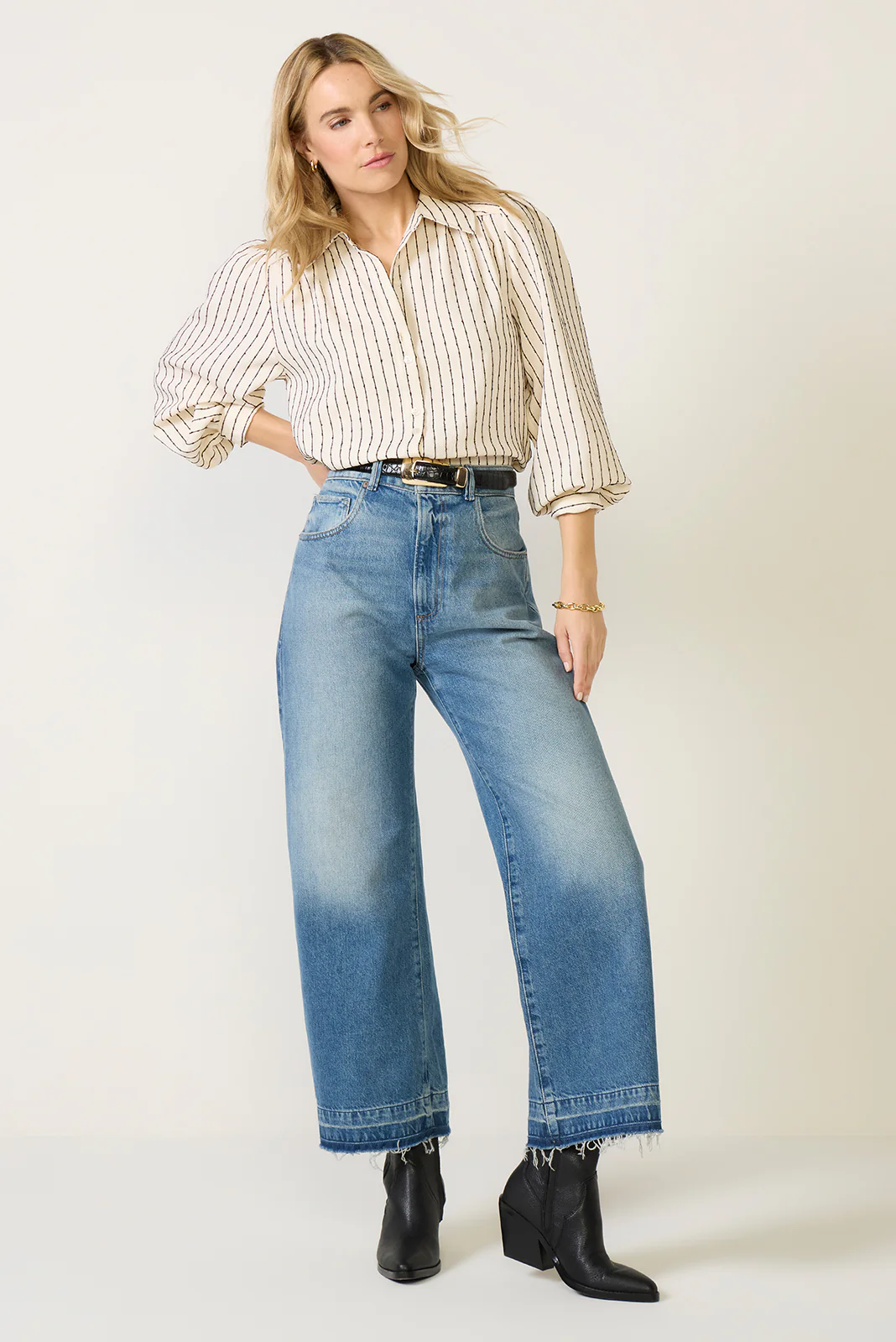 Sadie Slub Stripe Shirt - Image 5
