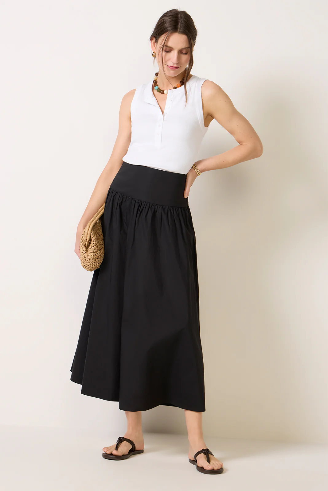 Sarah Poplin Maxi Skirt - Image 2