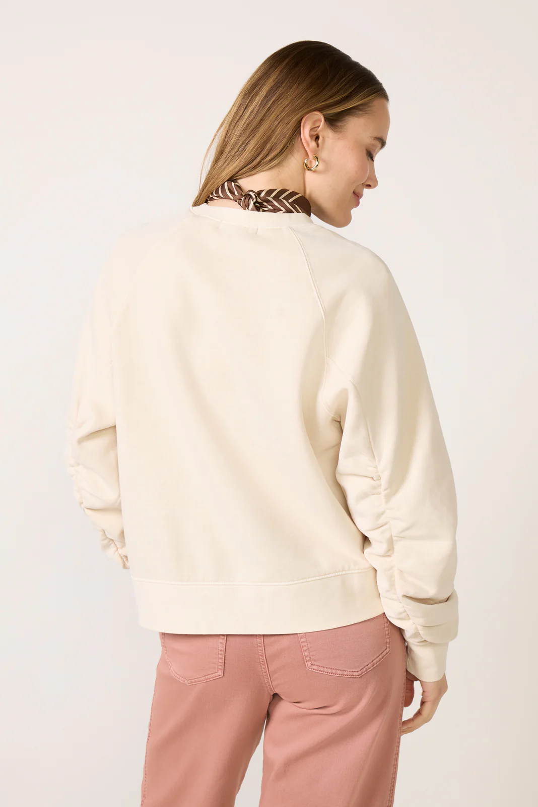 Shirred Sleeve Sweatshirt - Image 4
