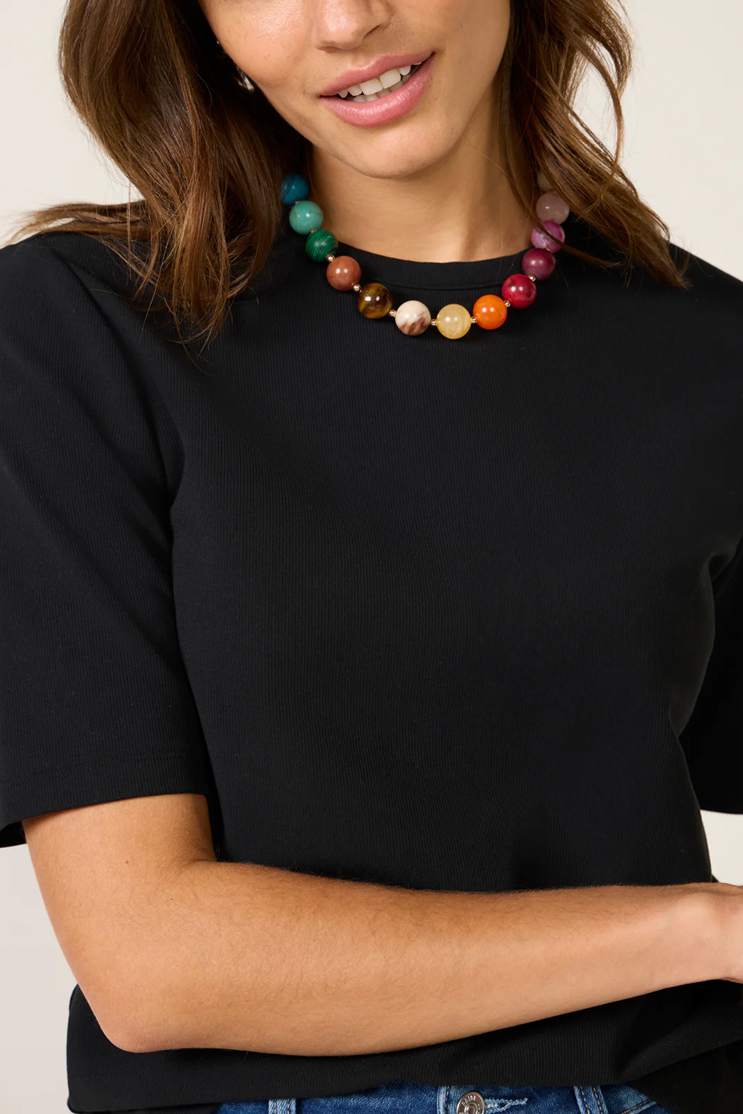 Short Sleeve Crewneck Elbow Tee - Image 3