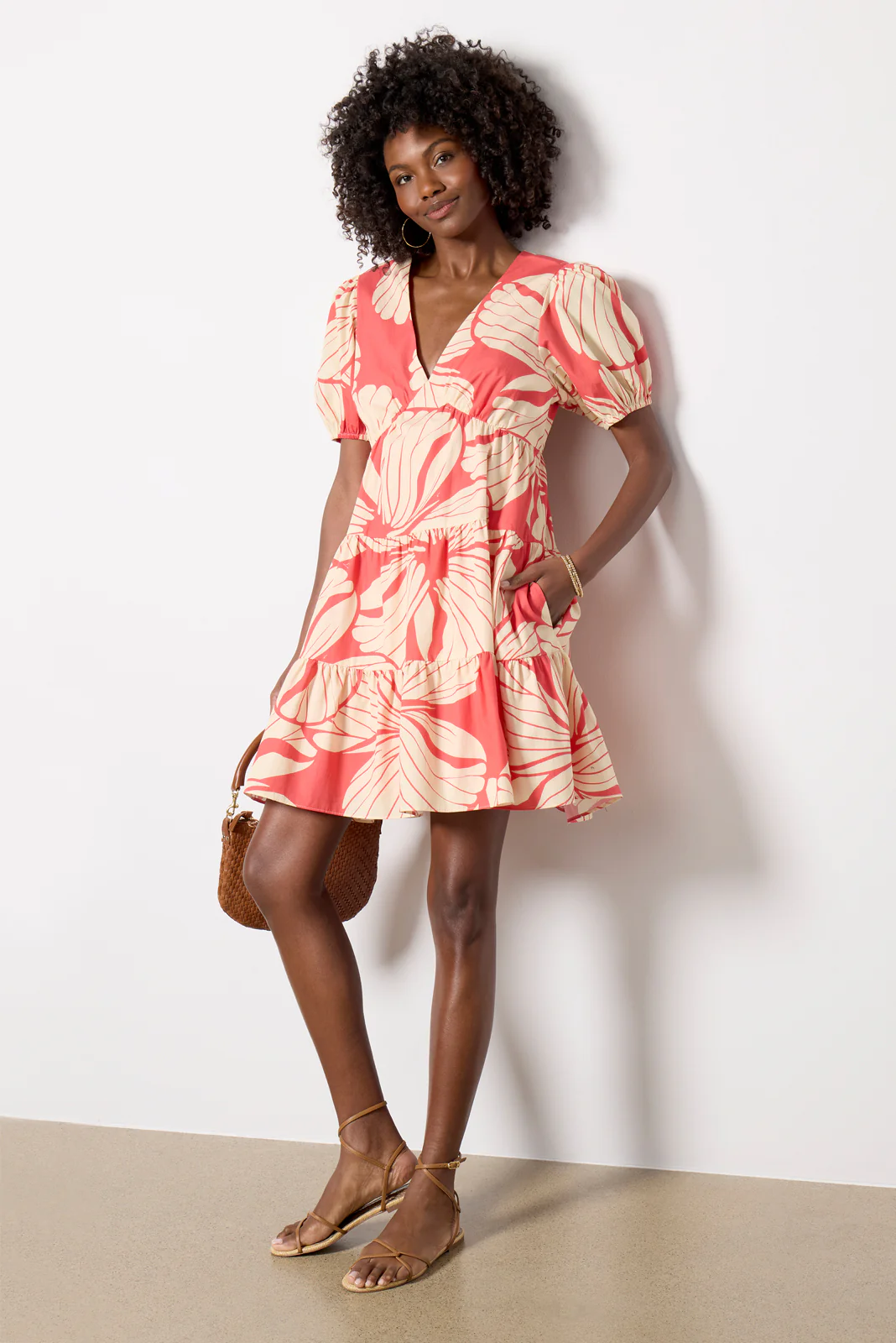SS V Neck Mini Dress - Image 3