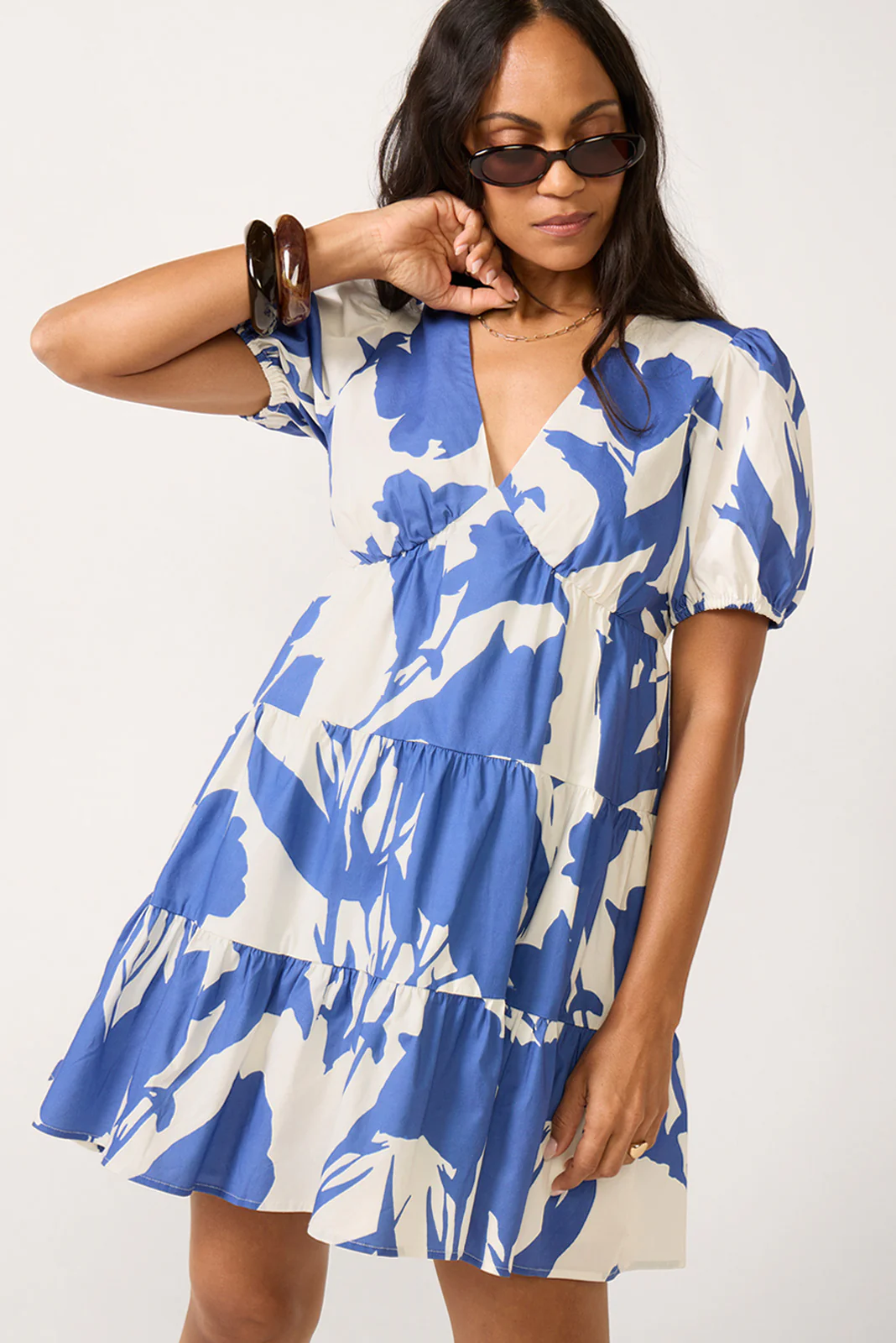 SS V Neck Mini Dress - Image 2