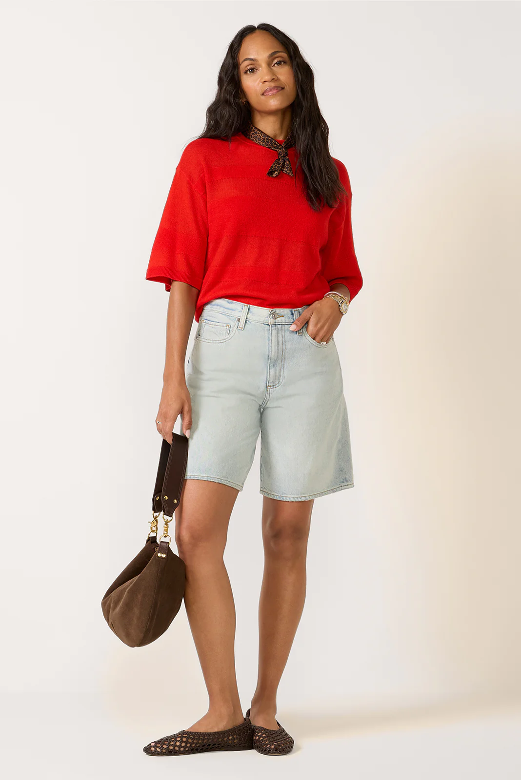 Tara Featherweight Sweater Tee - Image 2