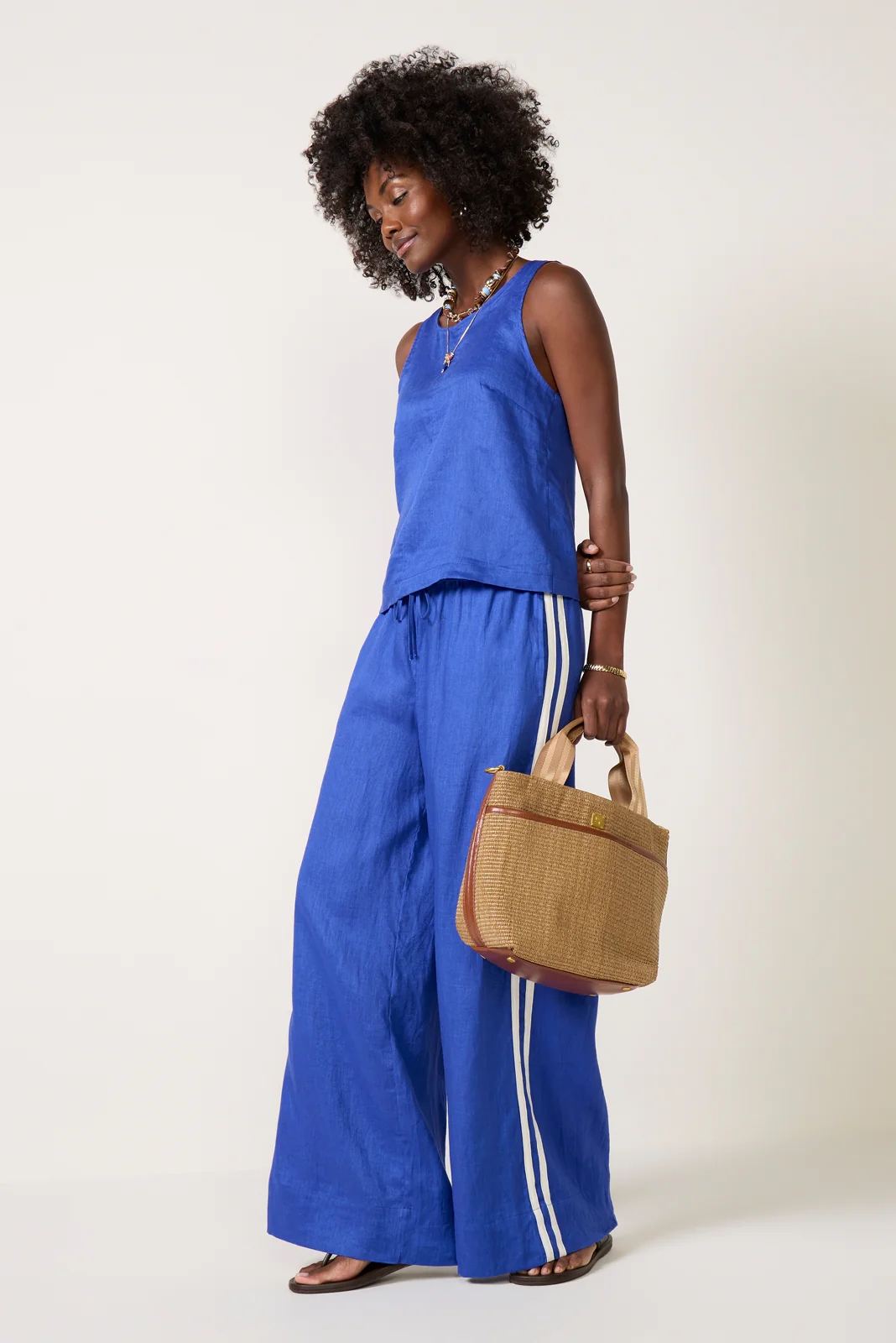 Tessa Linen Shell Top - Image 2
