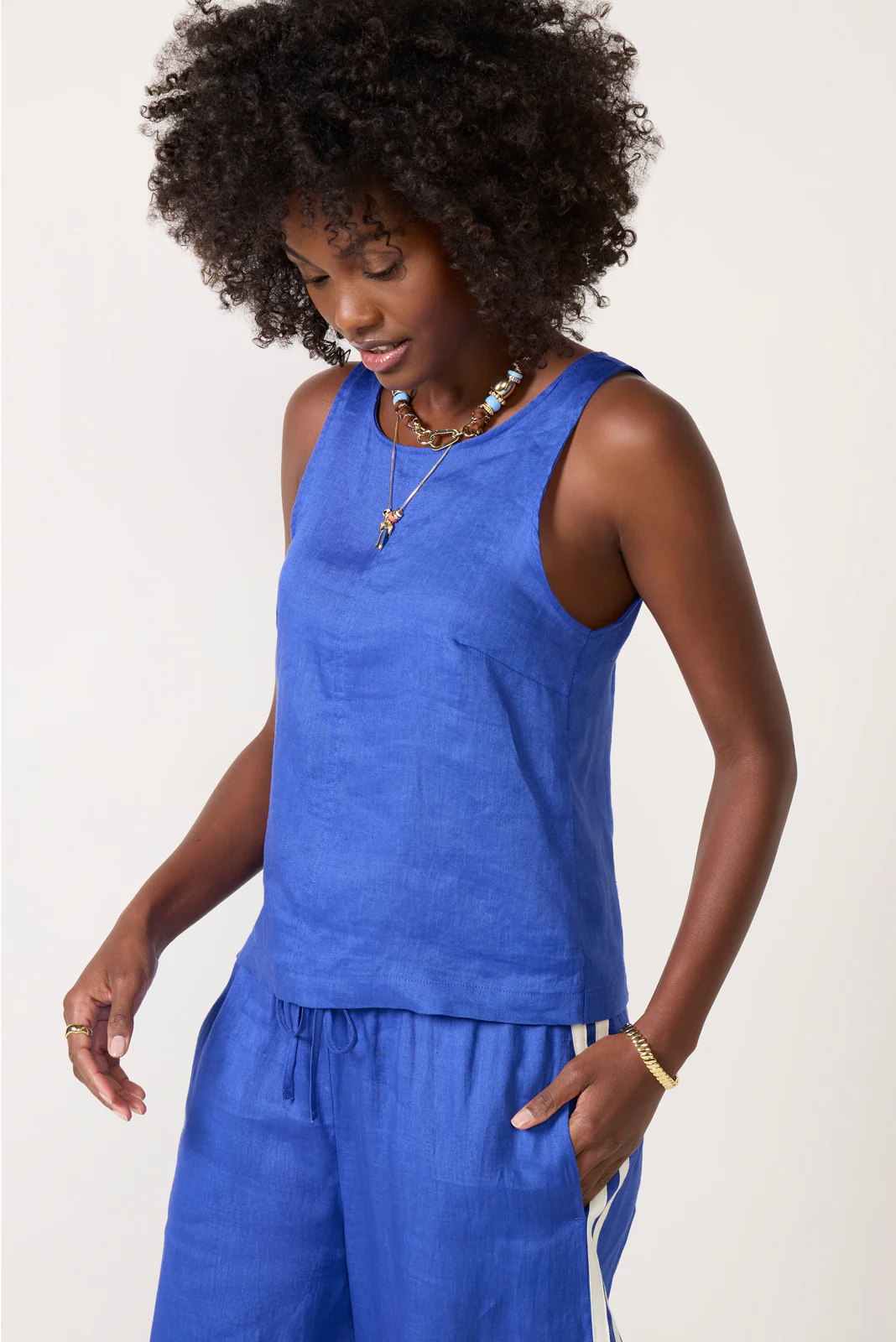 Tessa Linen Shell Top - Image 3