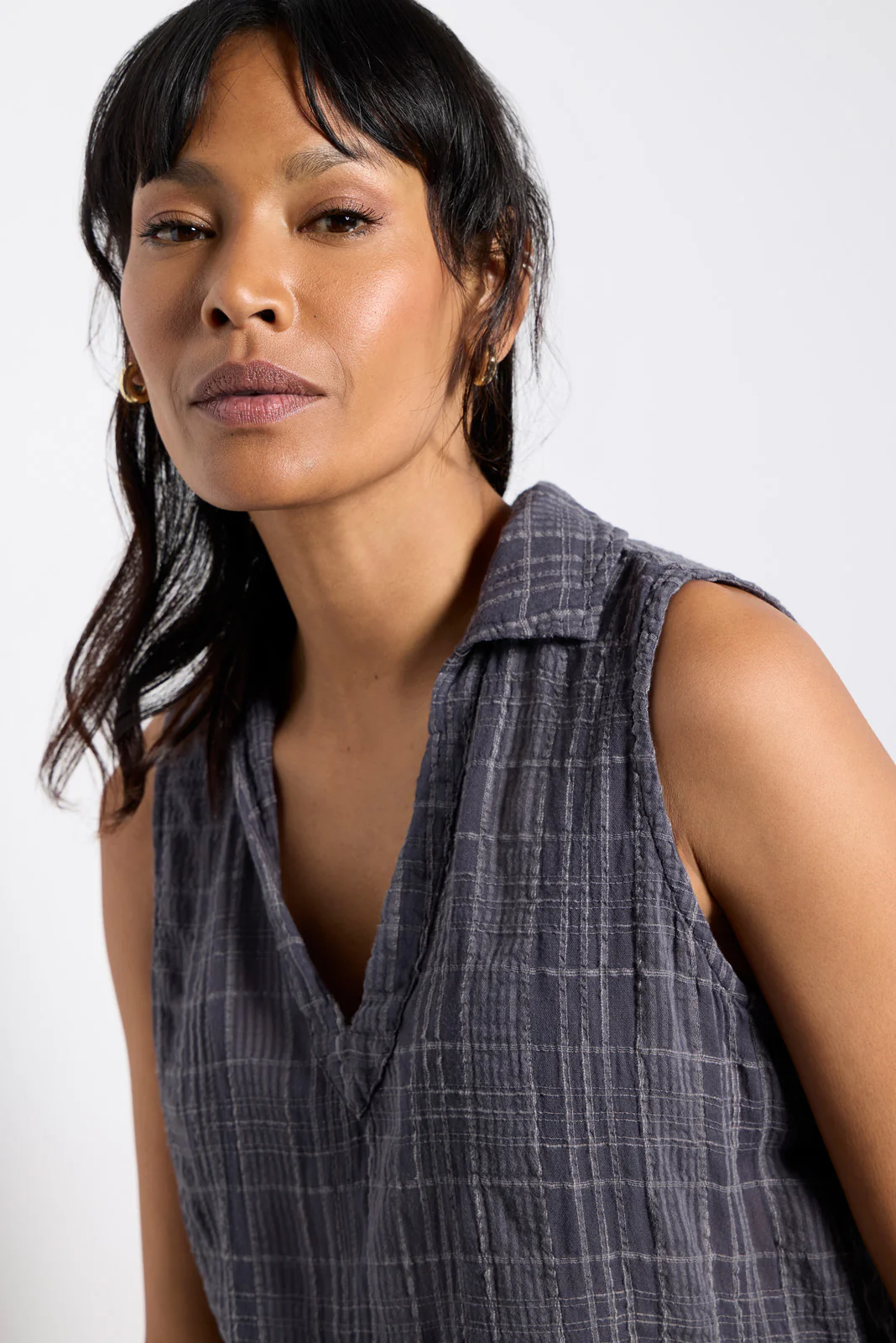 Textured Collar Tank - Image 6