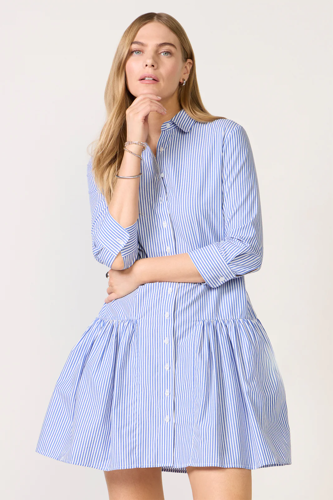 The Drop Waist Shirt Dress - Image 6