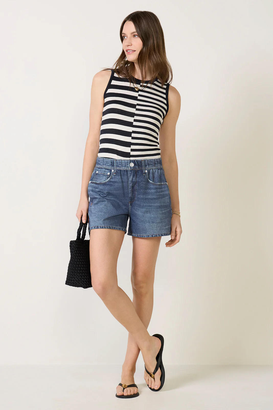 The Knit Mixed Stripe Tank - Image 2