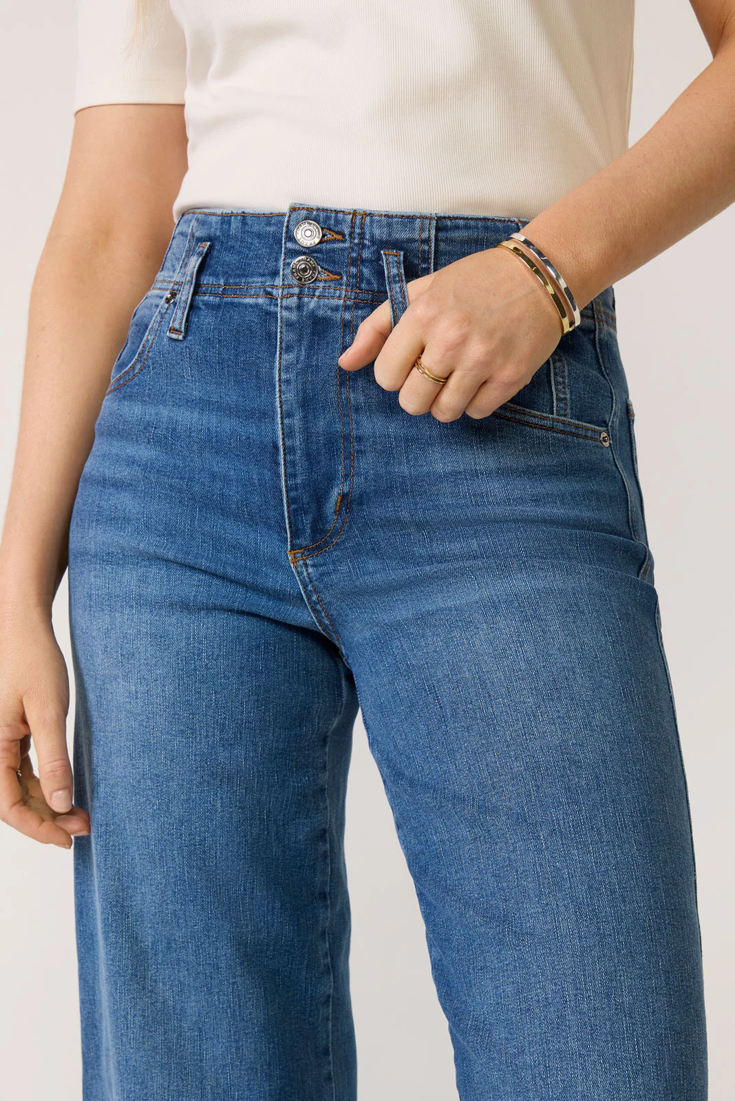 The Seamed Wide Trouser Crop - Image 2