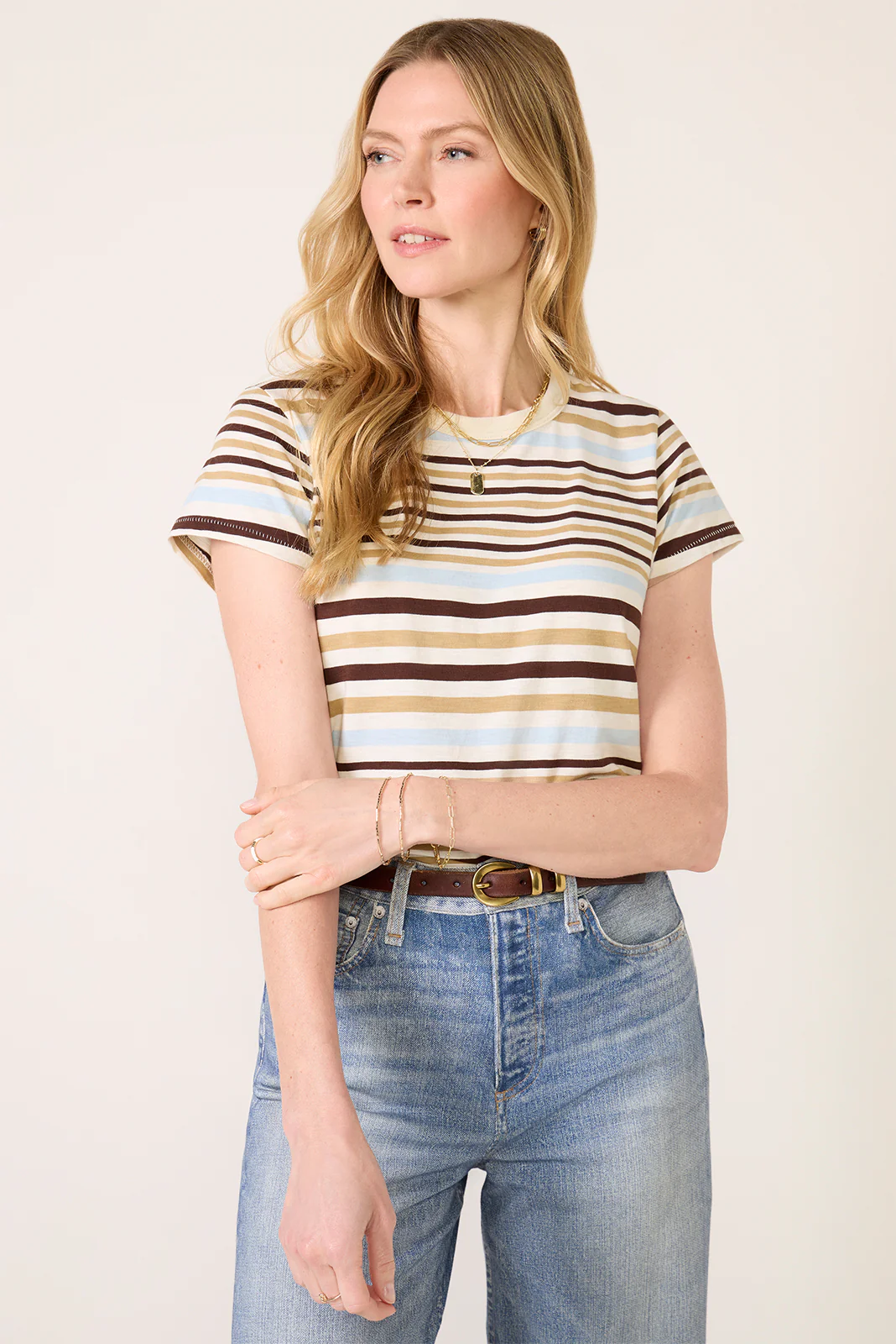 The Slub Stripe Tee - Image 2
