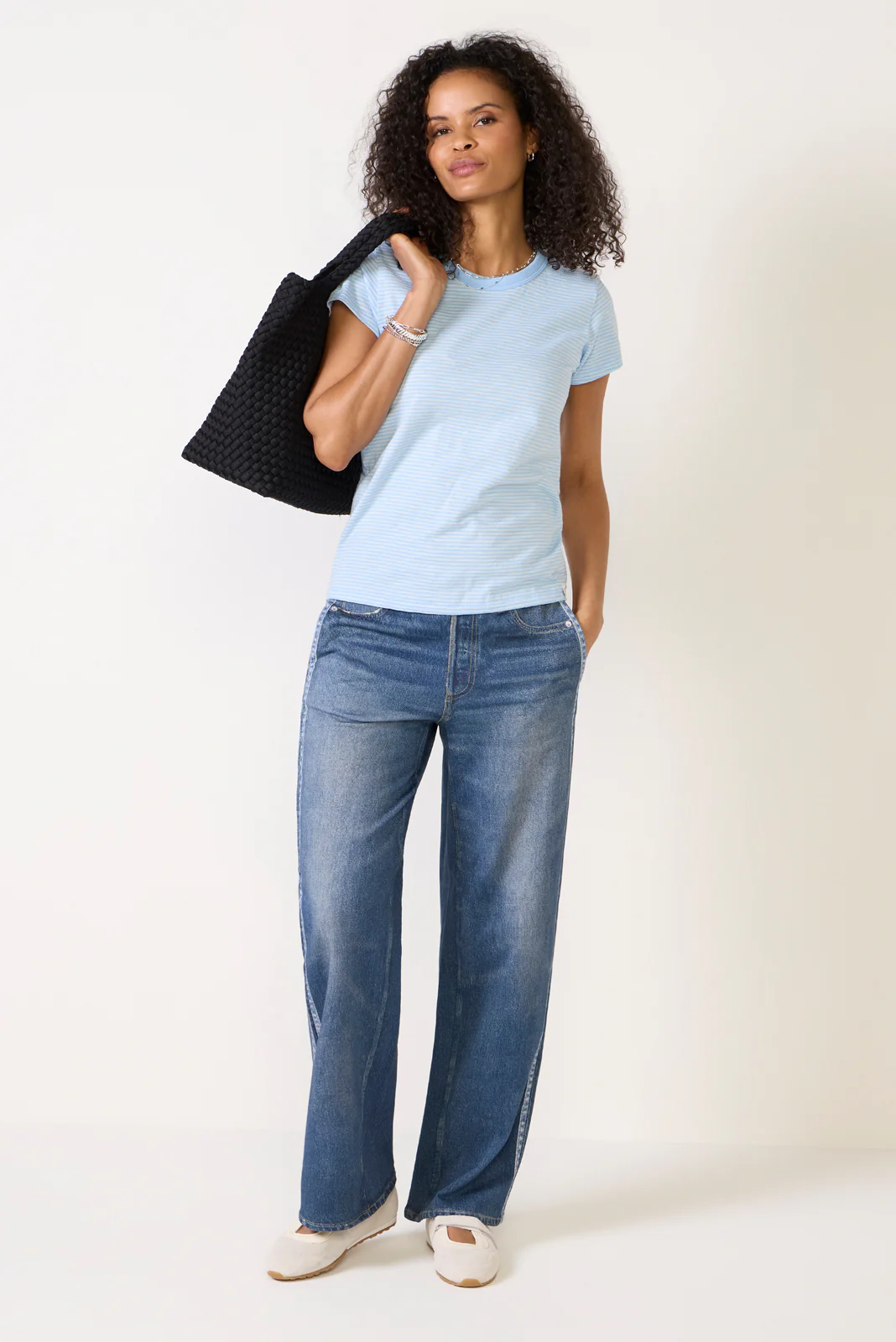 The Slub Stripe Tee - Image 2