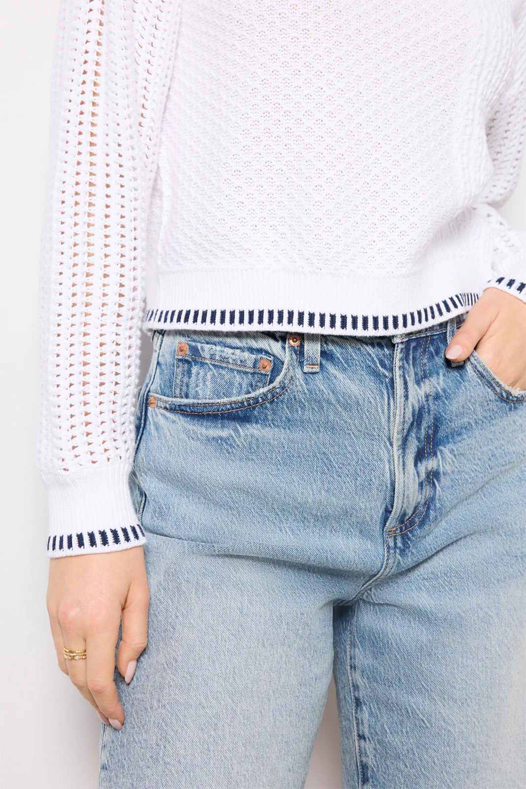 Uma Mixed Stitch Crew Neck - Image 3