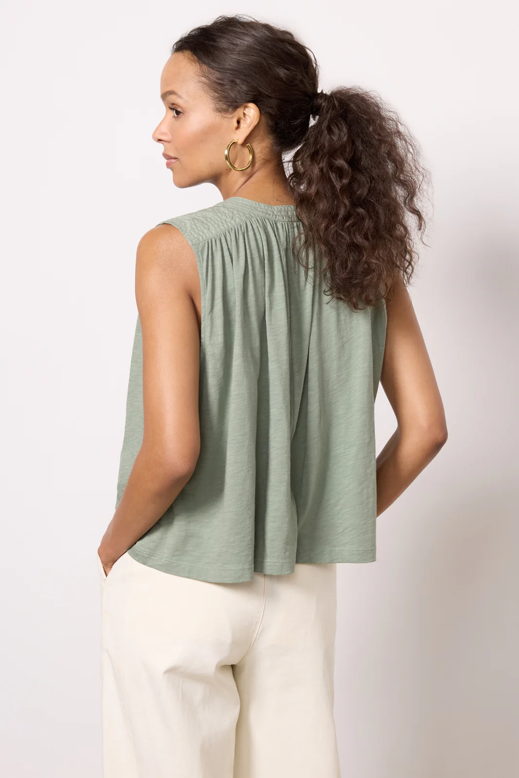 Via Tie Front Tank - Image 4